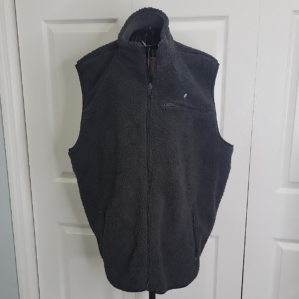 Tailor Vintage Charcoal Fleece Vest Men's Size XL NWT